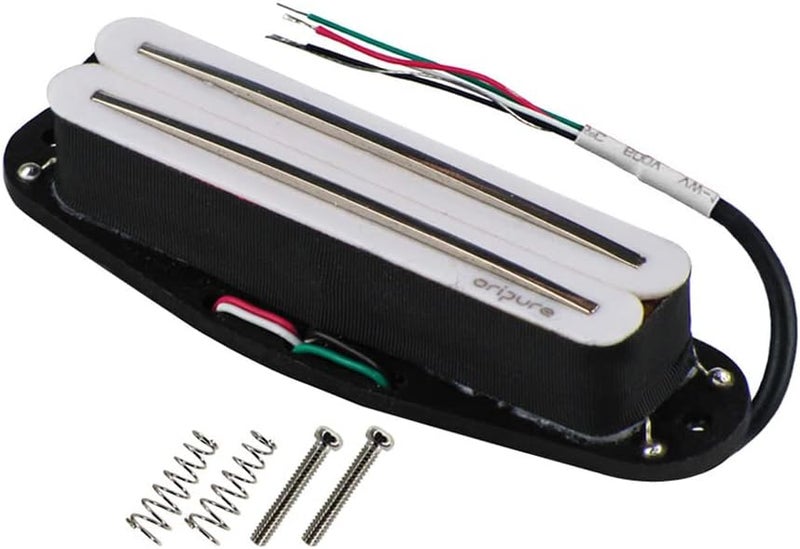 OriPure بيك أب مزدوج ساخن بحجم سلك مفرد Alnico5 10-11K مناسب لآلة الجيتار الكهربائية ST/SQ، أبيض - Image 4